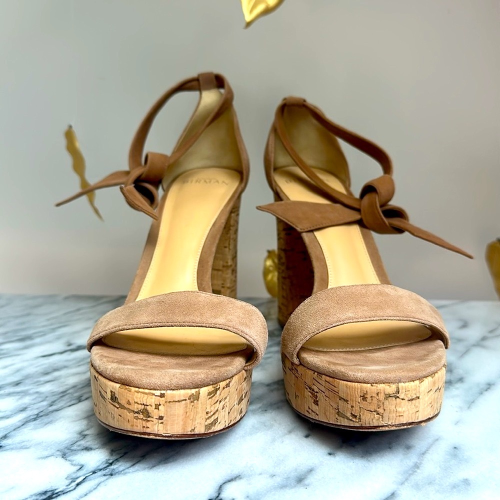 Alexandre Birman Celine Cork and Suede Heel - SIZE 40 - Picture 5 of 5